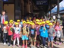 I bambini delle Milani in visita alla stazione per il progetto "Stop al vandalismo"