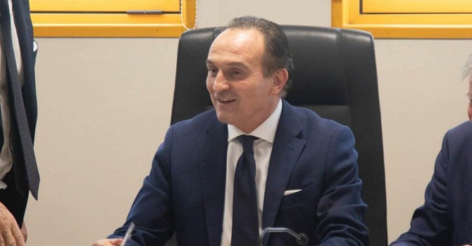 Il presidente della regione Alberto Cirio