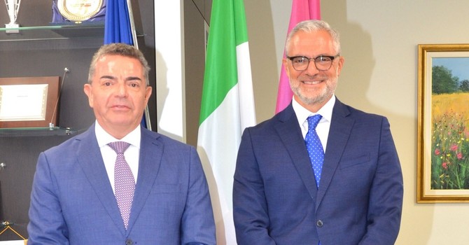 Il questore Giancarlo Conte e il vicario Andrea Lefano Il questore Giancarlo Conte e il vicario Andrea Lefano