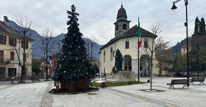 Domodossola accende il Natale: il grande albero si sposta in largo Madonna della Neve