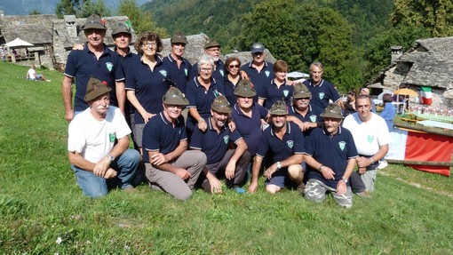 Gruppi alpini Bannio Anzino che organizzata il 19“ Raduno valle Anzasca