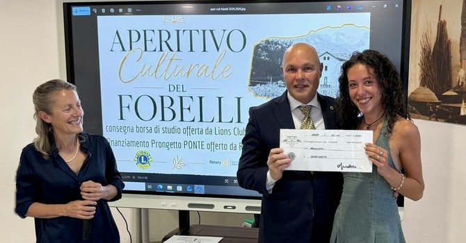 Giovani e territorio: dai Lions una borsa di studio per una studentessa del Fobelli Giovani e territorio: dai Lions una borsa di studio per una studentessa del Fobelli