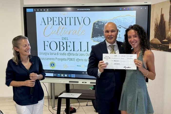 Giovani e territorio: dai Lions una borsa di studio per una studentessa del Fobelli