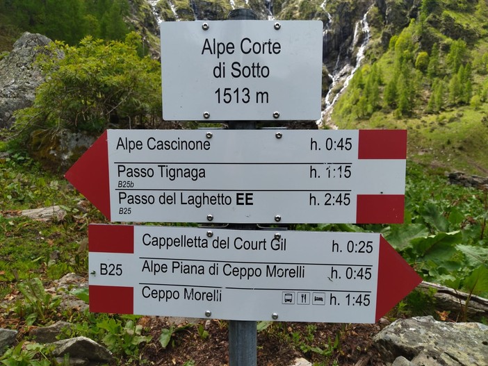 Cai Macugnaga, proseguono i lavori di sostituzione della segnaletica lungo i sentieri della valle
