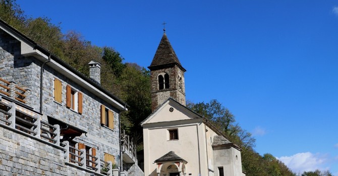 La chiesa di Tappia, frazione alta di Villadossola