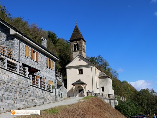 La chiesa di Tappia, frazione alta di Villadossola