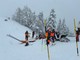 Simulazione di valanga alla Piana, il Soccorso alpino e il Soccorso piste uniscono le forze FOTO