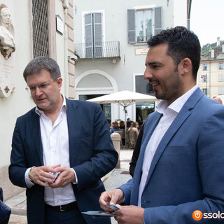 L'onorevole di Fratelli d'Italia Carlo Fidanza in visita allo scalo di Domo2