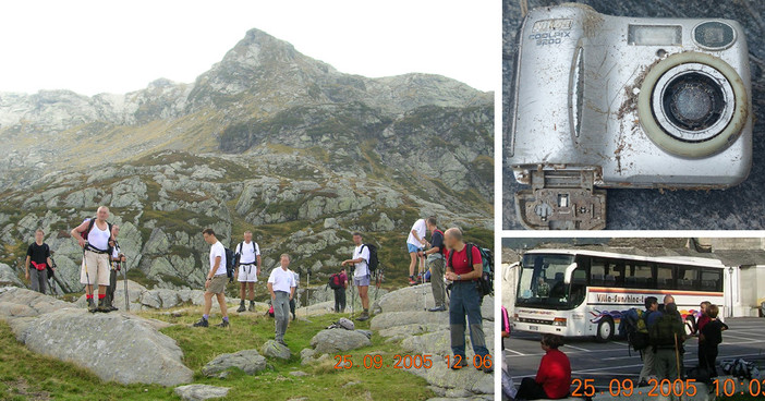 Val Grande, ritrovata una fotocamera dopo 20 anni: nella memoria ancora le foto di una gita a Scaredi Val Grande, ritrovata una fotocamera dopo 20 anni: nella memoria ancora le foto di una gita a Scaredi