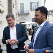 L'onorevole di Fratelli d'Italia Carlo Fidanza in visita allo scalo di Domo2