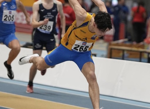 Filippo Vedana campione italiano dei 60 metri ostacoli under 18