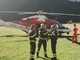 Due elicotteri dei Vigili del fuoco e decine di uomini impegnati in Formazza