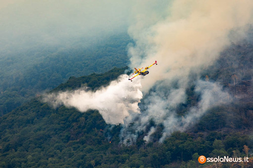 Incendio a Premosello, Vogogna resta in allerta dopo l'apertura del Coc Incendio a Premosello, Vogogna resta in allerta dopo l'apertura del Coc