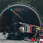 Ambulanza ribaltata in A26, l’Usb denuncia criticità sulla sicurezza