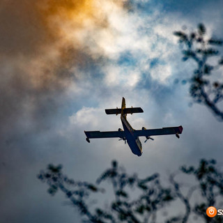 Incendi nel Vco, situazione in miglioramento ma resta alta l'attenzione: ancora al lavoro Canadair ed elicottero a Premosello