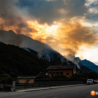 Incendio a Premosello: resta chiusa ai non residenti la strada per Colloro