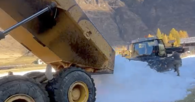 A Riale si torna sugli sci già dal 31 ottobre grazie allo snowfarming VIDEO