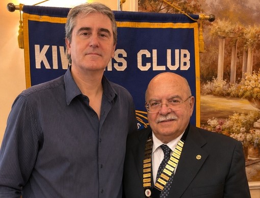 Michele Scaciga e il presidente del Kiwanis Federico Spinozzi Michele Scaciga e il presidente del Kiwanis Federico Spinozzi