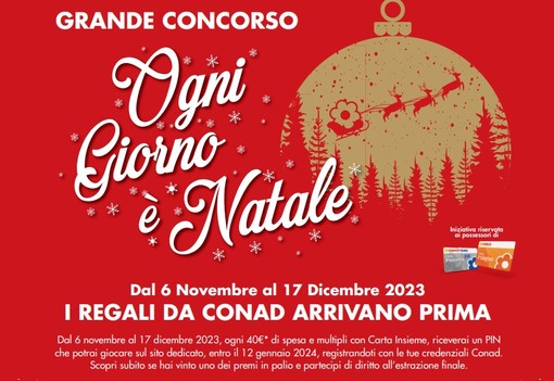 Conad anticipa le feste e lancia il grande concorso ''Ogni giorno è Natale'' Conad anticipa le feste e lancia il grande concorso ''Ogni giorno è Natale''