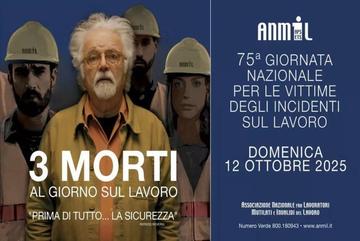 La locandina della Giornata per ricordare le vittime degli incidenti sul lavoro La locandina della Giornata per ricordare le vittime degli incidenti sul lavoro