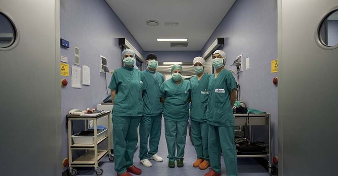 Immagine d'archivio di medici e infermieri