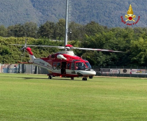 Due persone bloccate in zone impervie, doppio intervento dei Vigili del Fuoco con l'elicottero