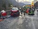 Frontale a Crodo, due persone ferite. Sul posto anche un'eliambulanza