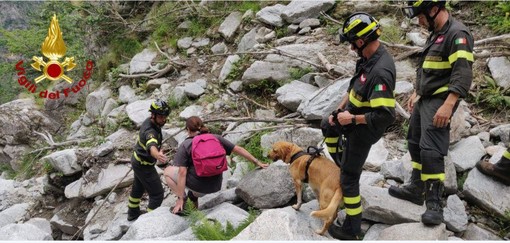 Turista varesina si perde con il suo cane, salvata dai Vigili del fuoco
