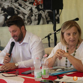 Federico Riboldi e Gianna Pentenero nel dibattito alla Lucciola