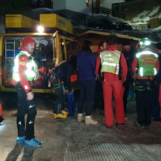 Scialpinista infortunato sopra Goglio, soccorsi in azione