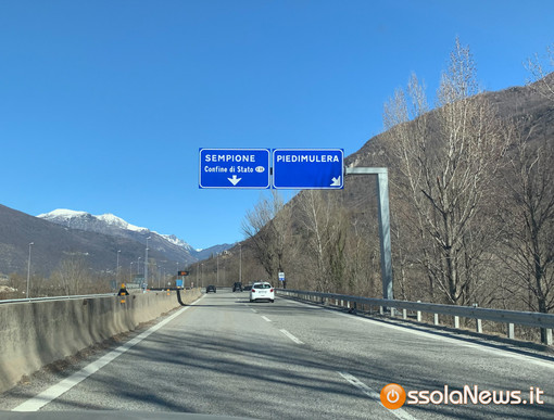 Lavori sulla SS 33, corsia unica all'altezza di Piedimulera