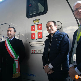 Inaugurato il treno Mika dedicato alla città di Domodossola FOTO