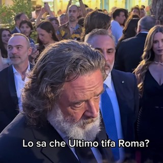 Russell Crowe: "Io sono un grande fan di Ultimo, tifa Roma ma lo perdono"