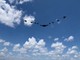 Caccia, bombardieri e l'Air Force One nei cieli di Washington prima della gara Indycar Caccia, bombardieri e l'Air Force One nei cieli di Washington prima della gara Indycar