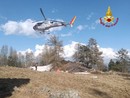 Incendio nei boschi sopra Trasquera, intervengono i vigili del fuoco