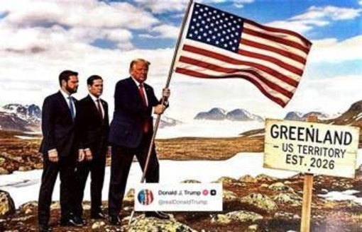 Groenlandia, Trump e il post Ai: sull'isola con Rubio, Vance e la bandiera Usa