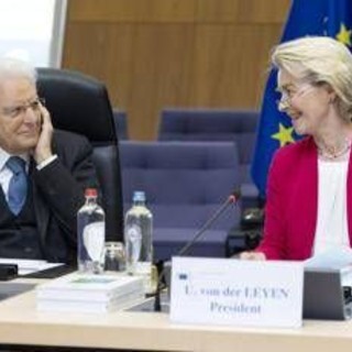 Ue, Mattarella in Commissione con von der Leyen: &quot;Orgoglio per costruzione europea&quot;