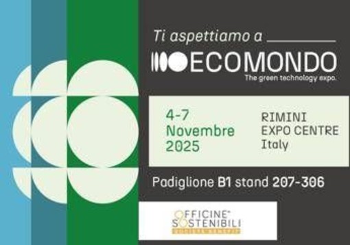 Officine Sostenibili ad Ecomondo, tra novità tecniche ed eventi Officine Sostenibili ad Ecomondo, tra novità tecniche ed eventi