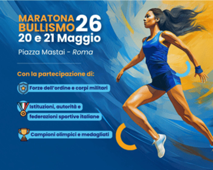 Torna la Maratona Bullismo 2026, due giorni tra testimonianze, sport e cultura