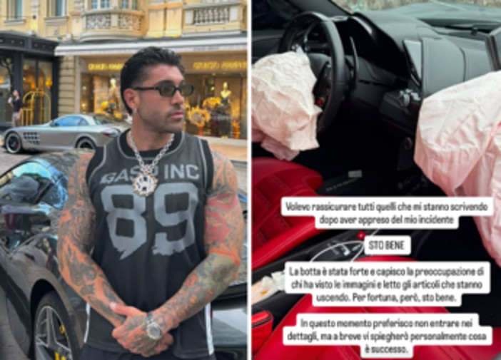 Steven Basalari, l'incidente con la Ferrari: "La botta è stata forte, ma sto bene"