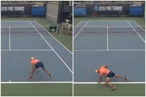 Tennista sbaglia colpi e non si regge in piedi: "Crampi o alcol?" Tennista sbaglia colpi e non si regge in piedi: "Crampi o alcol?"