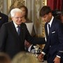 Mattarella accoglie gli azzurri del tennis al Quirinale e ricorda Zanardi: "Grande spessore umano e sportivo"