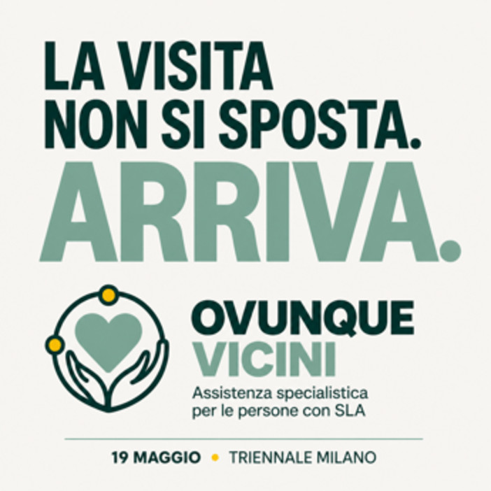 Aisla: con ‘Ovunque vicini’ visita specialistica a casa per persona con Sla