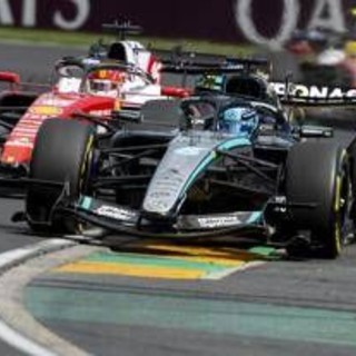 Gp Australia, trionfo Russell e doppietta Mercedes davanti alle Ferrari