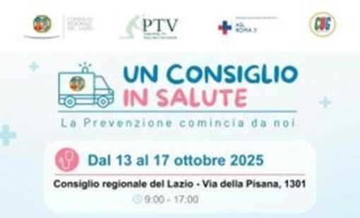 Nel Lazio torna un 'Consiglio in Salute', programma gratuito di prevenzione Nel Lazio torna un 'Consiglio in Salute', programma gratuito di prevenzione