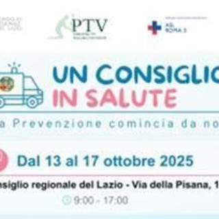 Nel Lazio torna un 'Consiglio in Salute', programma gratuito di prevenzione Nel Lazio torna un 'Consiglio in Salute', programma gratuito di prevenzione
