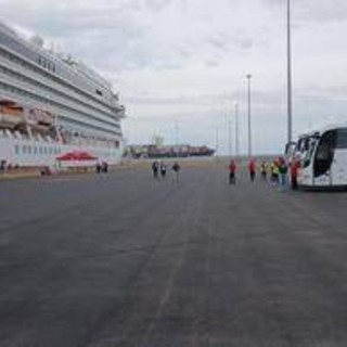Civitavecchia, oggi per la prima volta nave crociera ormeggiata a Banchina 33