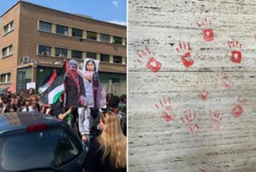 Studenti pro Palestina, al via il corteo dentro La Sapienza: &quot;Fuori la guerra dall’università&quot;