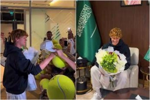 Sinner, accoglienza da re a Riad. Jannik pronto per il Six Kings Slam Sinner, accoglienza da re a Riad. Jannik pronto per il Six Kings Slam