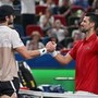 Djokovic si complimenta, Vacherot lo 'supplica': &quot;Non ritirarti&quot;